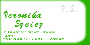 veronika szeicz business card